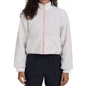 Bad Birdie Women The Cozy Golf Full Zip Jacket White Onyx Reversible Size Large